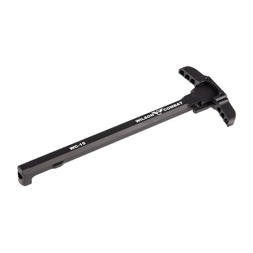Mejora tu AR-15 con el Wilson Combat Bullet Proof Ambidextrous Charging Handle: latches sobredimensionados, diseño robusto y deflector de gas para un rendimiento óptimo.
