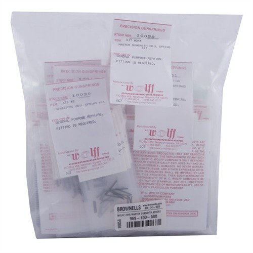 El MASTER COIL SPRING KIT de WOLFF incluye 5 kits con 550 resortes altamente utilizables, perfecto para satisfacer todas tus necesidades de resortes en el taller.