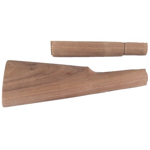El set de culata WINCHESTER 94 Pre-'64 de WOOD PLUS es de nogal real, 95% inletted, ideal para restauraciones y fácil de ajustar a tu acción.