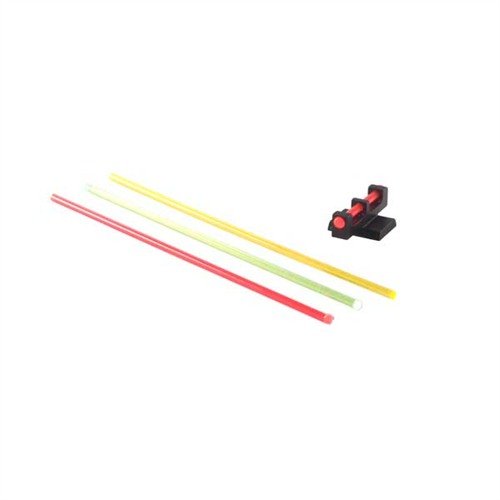 La mira LIGHTNING ROD SIGHTS ofrece un punto rojo brillante y fácil de ver, con un largo tubo de fibra óptica que atrae tu mirada hacia el objetivo.