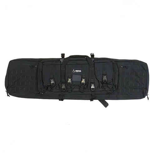 Descubre la mochila para rifle Extended de PRUSSIA PRECISION: resistente, con espacio para un arma y accesorios, y correas de mochila acolchadas para mayor comodidad.